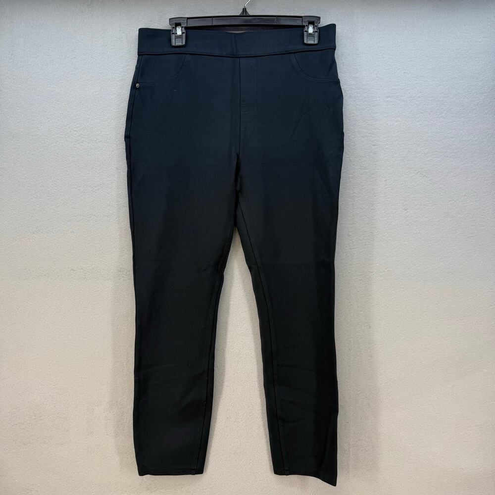 SPANX Pants Women's L Black The Perfect Pants Ankle Slimming Ponte Stretch EUC